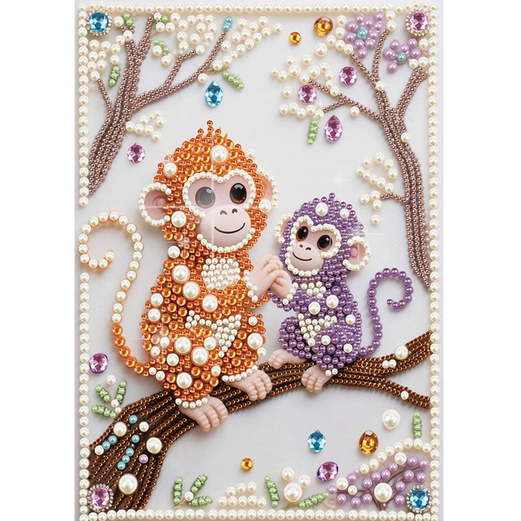 Animal Special Shaped DIY Partial Drill Pearl Gem Diamond Art Painting Kit Gift Art Craft Pearl Diamond Painting 11.81x15.75in