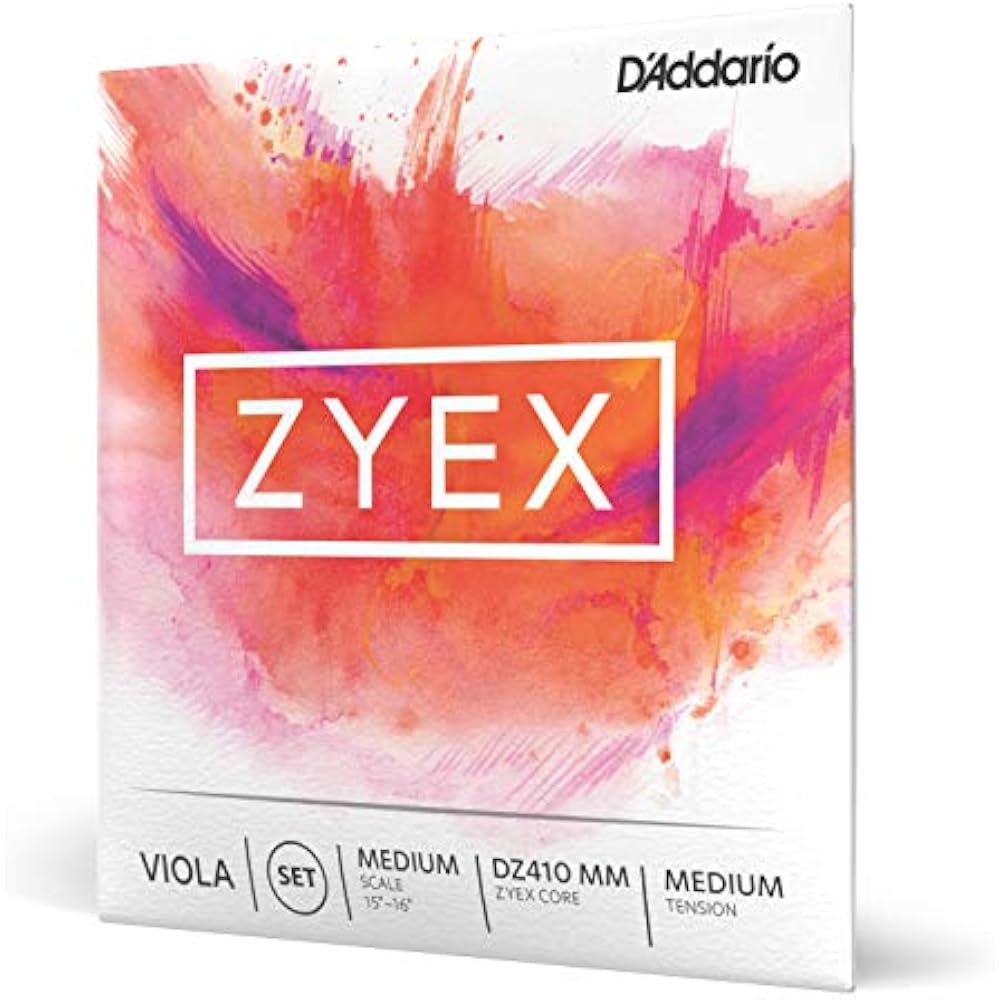 D Addario Daddario Струны для альта Набор Zyex Средняя длина DZ410 MM Среднее натяжение [Оригинал, для внутреннего рынка]