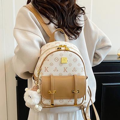European and American Fashion Large Capacity Backpack Women's New Popular Travel Backpack Casual Student Commuting Small Backpack