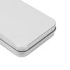 5pcs Slide Top Tin Containers Empty Portable Slide Top Rectangular Storage Box for Tea Gift Silver