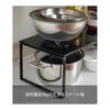 Yamazaki Jitsugyo 3866 Extendable Storage Shelf Black Approx. W36.5-60 X D23 X H18cm Tower Under Sink Storage Kitchen Rack