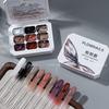 Nail Art Gradient Gel: Alcohol Resistant, Smudge-Proof, Mirror-Finish with Carving Texture
