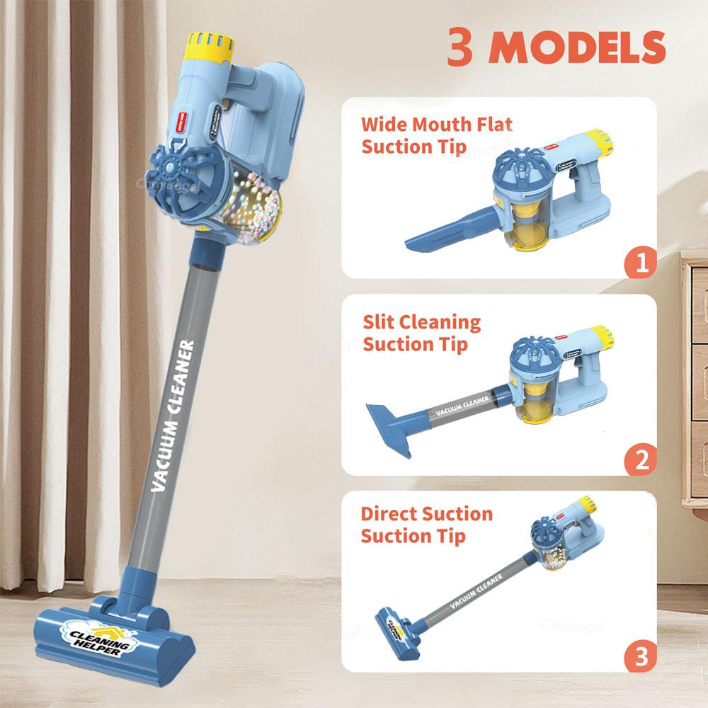 Kids Vacuum Cleaner Toy Realistic Pretend Play for Toddlers To Learn Cleaning Housekeeping Educational Toys for Boys Girls Gifts