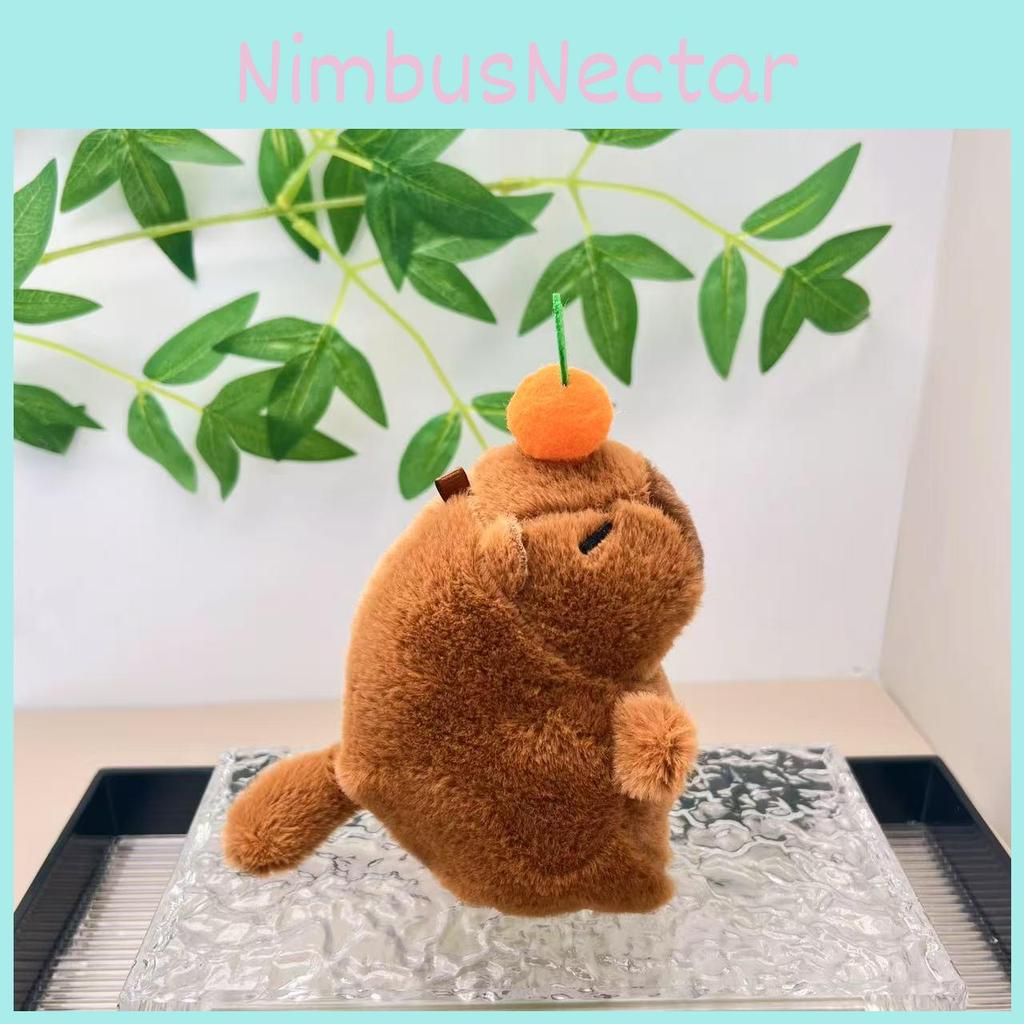 Super Capybara Soft Plush Doll With Pull Tail For Fun Keychain And Decoration Bag