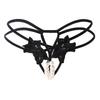 Double Row Pearl Thong - Women's Low Waist Plus Size Bikini Lingerie