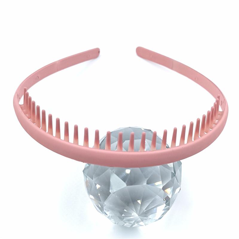 Vogue Peigne à cheveux Bandeaux Bandeau avec dents Accessoires de cheveux simples Couleur bonbon Femmes Cerceau de cheveux Couleur Morandi Mode Couleur unie Nouveau Haute qualité