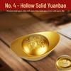 Solid Brass Sand Gold Yuanbao Ornament for Home or Shop Decor