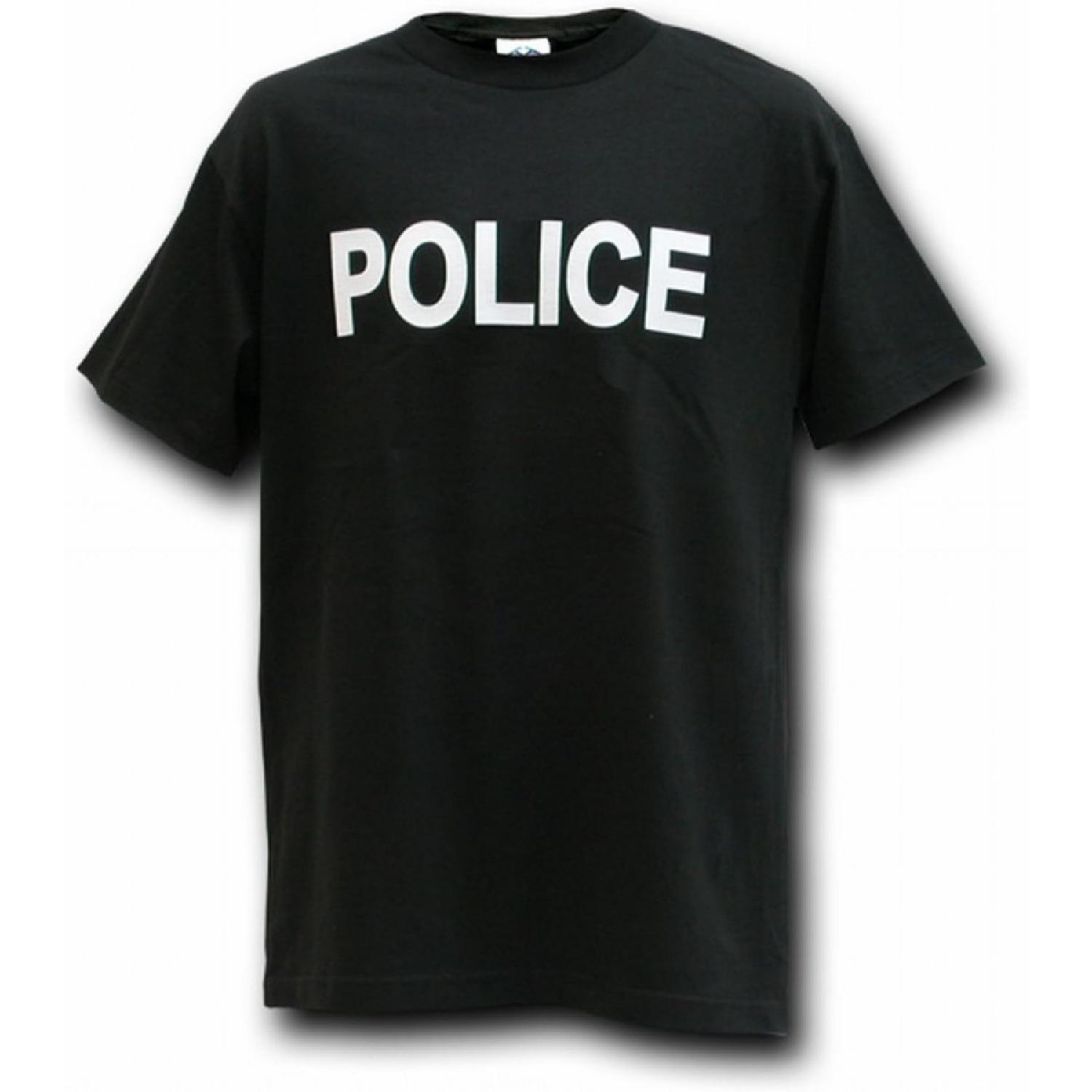 Черная футболка для правоохранительных органов S разноцветный