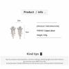 18k Gold Plated Star Tassel Zirconia Ear Clip Earrings: Fashionable and Elegant Design for Women