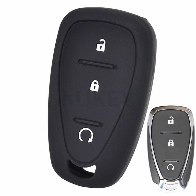 For Chevrolet Cruze Malibu Spark Sonic Impala Equinox Volt Trax Traverse Camaro Remote Fob Shell Cover Silicone Car Key Case