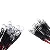 10pcs Red White Yellow 3mm 12V LED Light For 1/10 RC Crawler 1/14 Tamiya RC Truck Drift Car Truck Toys SCX10 SCANIA G63