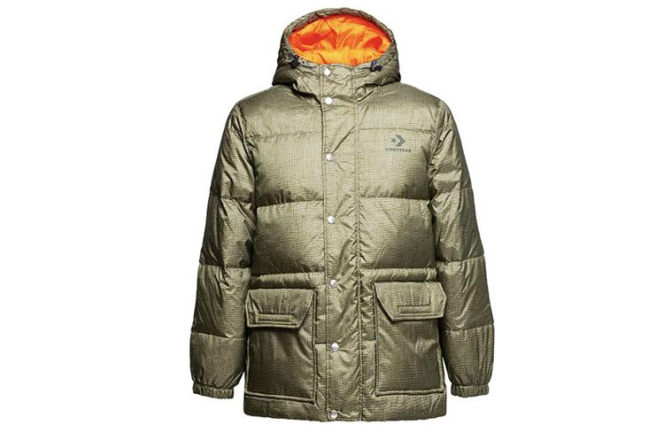 Converse Printed Down Jacket Men s Grass Green 10007262-A01 M