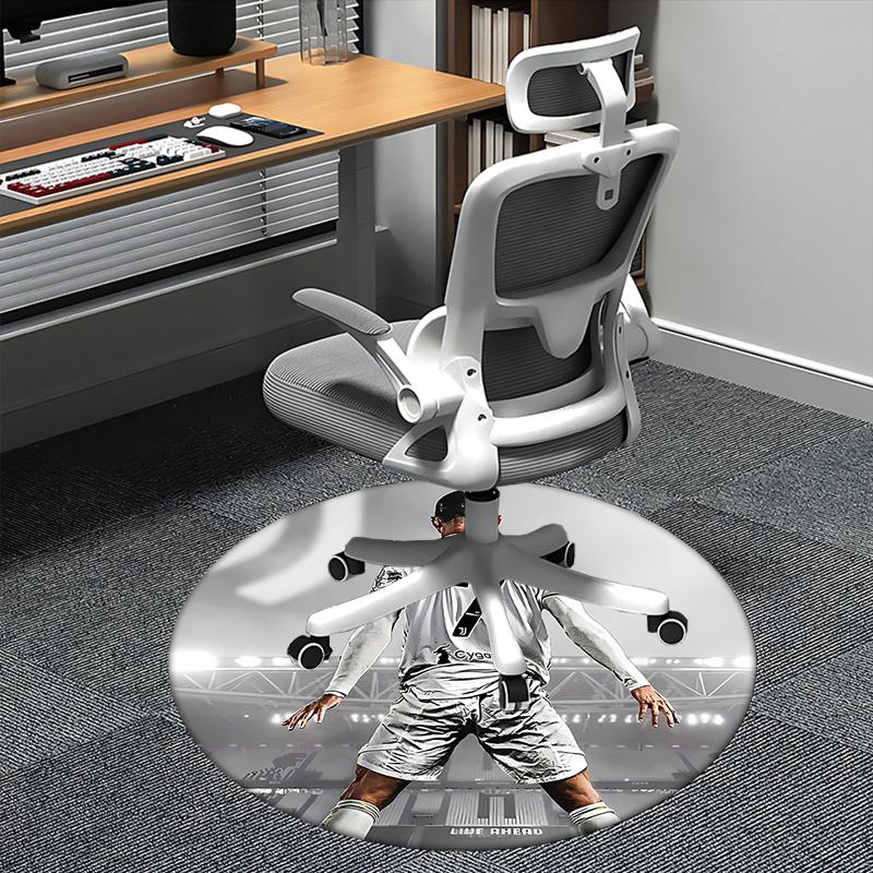 

Cygames,Ronaldo Chair mat Round Rug Office carpet,Non slip, Suitable for Living Rooms, Bedrooms Decor1205082a 80cm by 80cm