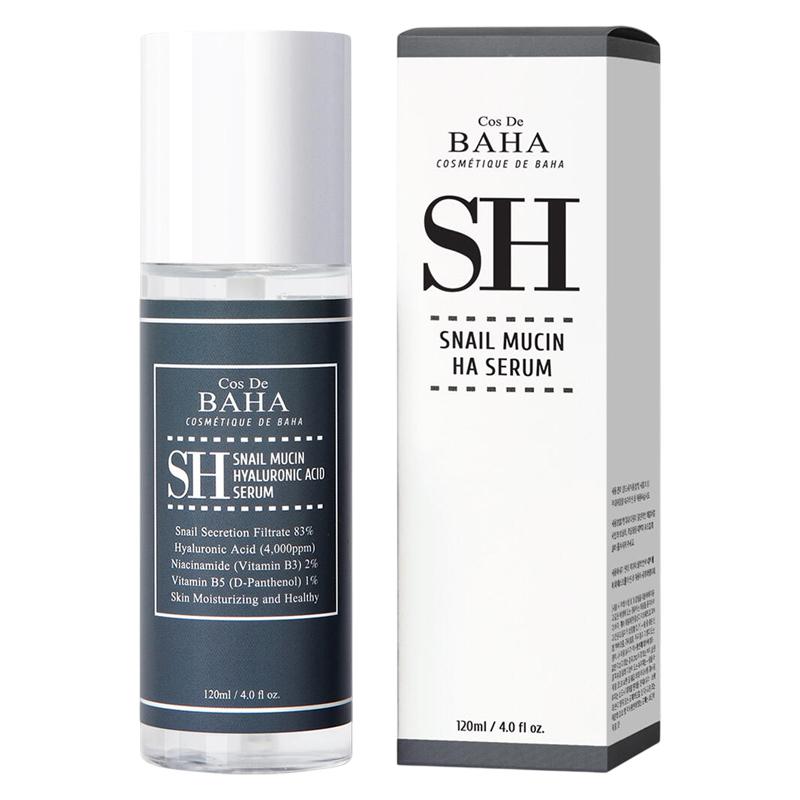 [Cos De BAHA] SH Snail Mucin Hyaluronic Acid Serum 120ml