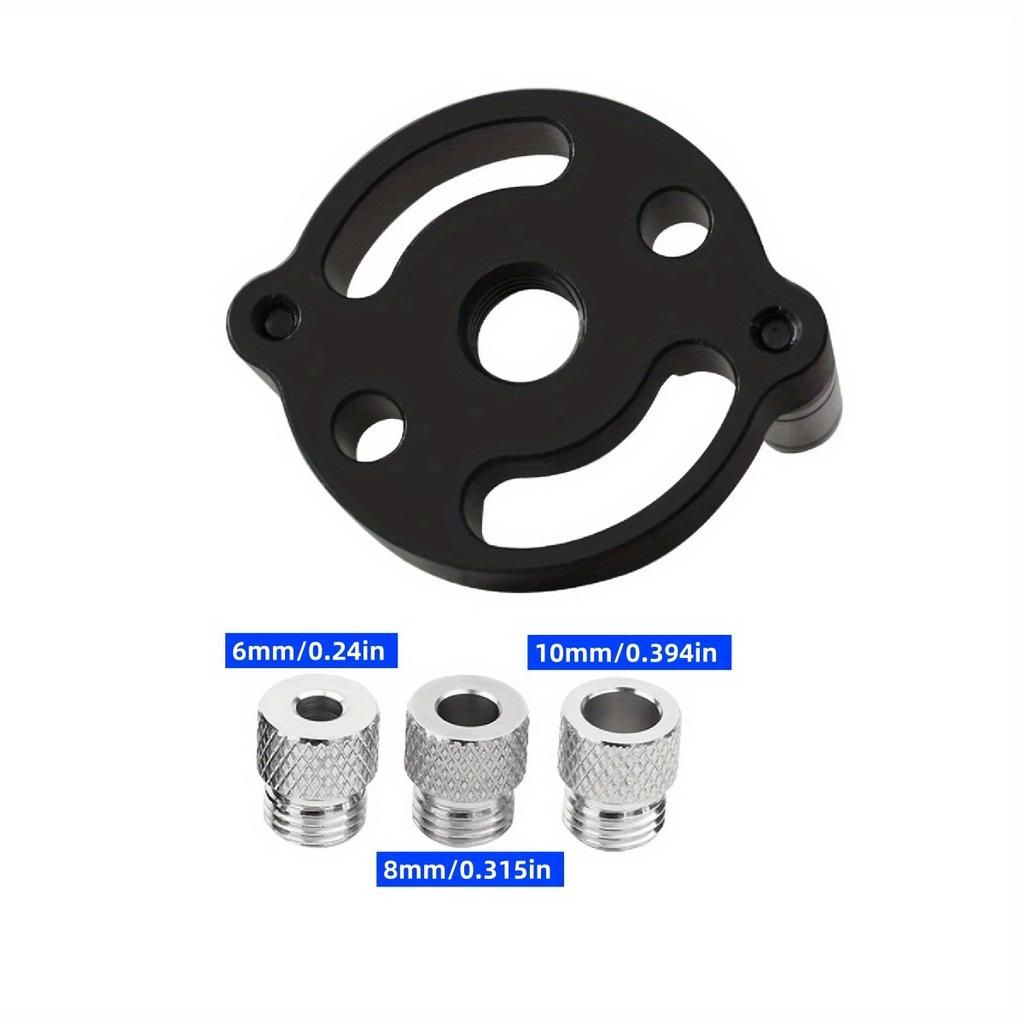 Aluminum Alloy Woodworking Center Hole Locator - Precision Drill Guide for Accurate Wood Joinery, Durable & Lightweight Tool