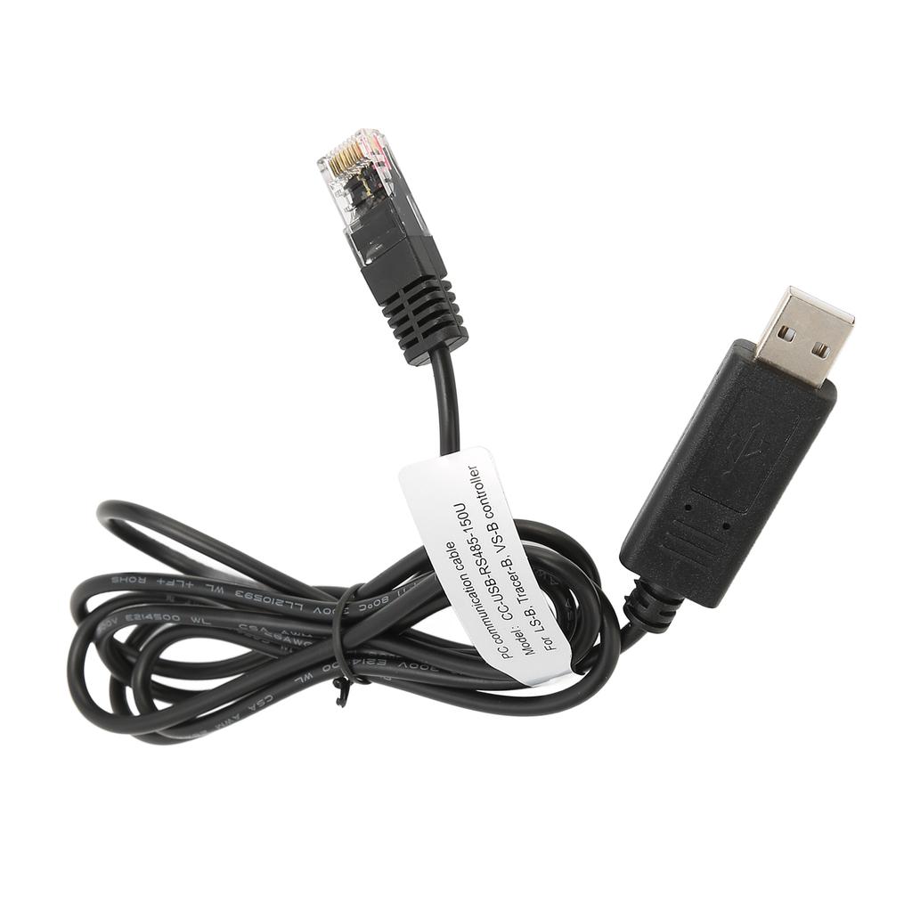 USB to RS 485 PC Communication Cable 1.5meter Long Brass Portable PC Communication Cable Replacement for Solar