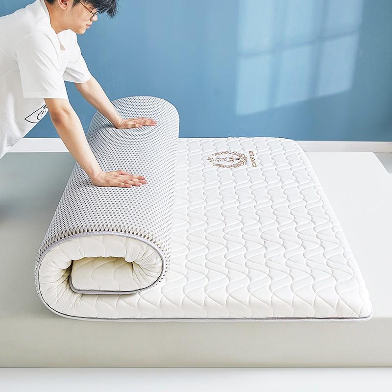 Natural Latex Mattress Pad Single Bed Dormitory Home Use Anti-Slip Tatami Sleep Mat 6cm 9cm Thickness
