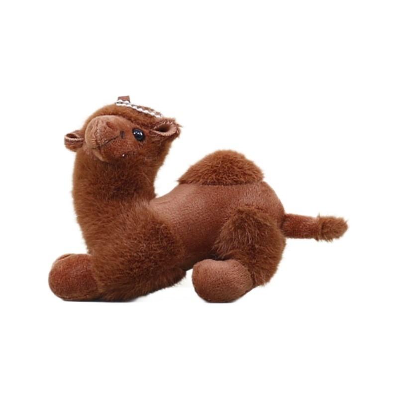 Camel Desert Keychains Ornament Short Plush Stuffed Toys Collectible Animal