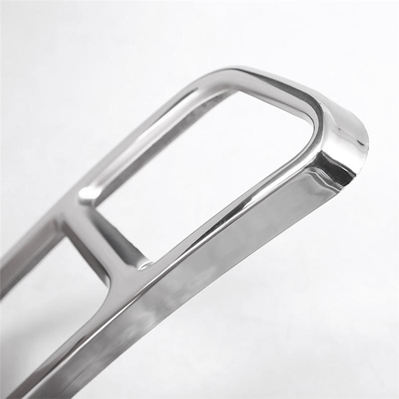 L10A Tail Throat Frame Cover Trim Stainless Steel Rear Dual Exhaust Muffler Pipe For Mercedes Benz GLK X204 CLS W218 2012-17