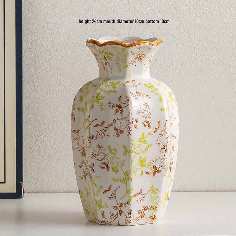 Chinese Blue & White Porcelain Retro Vase for Home Decor and Fresh Flower Arrangements