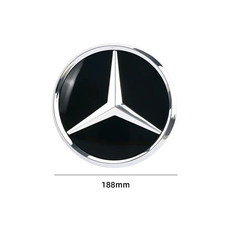 

Car Sticker 2025 Hot For Mercedes Benz 3D 188mm Front Grille Star Logo Emblem Badge For Mercedes-Benz C Class 2014-2018 GLC Car