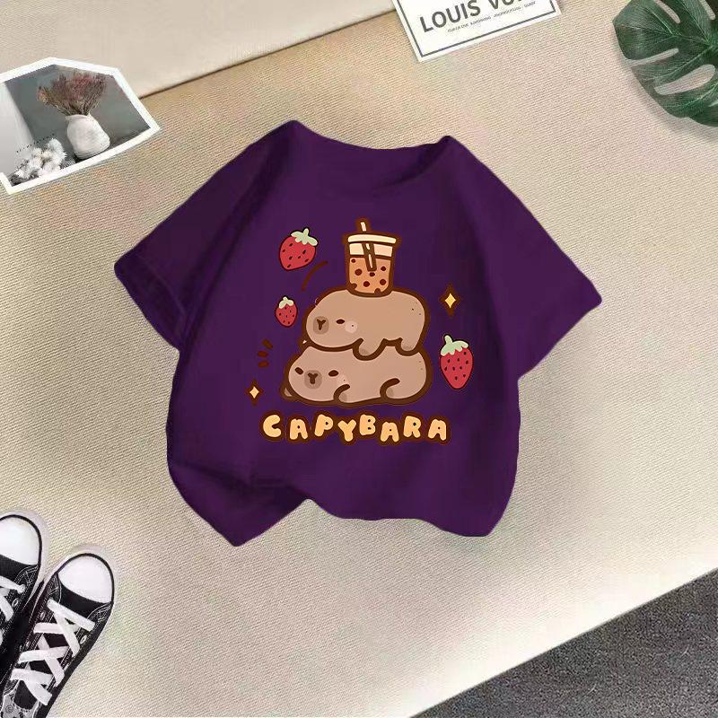 Children's Casual Short-sleeved T-shirt - Summer Girls' And Boys' Fashionable And Cute T-shirt