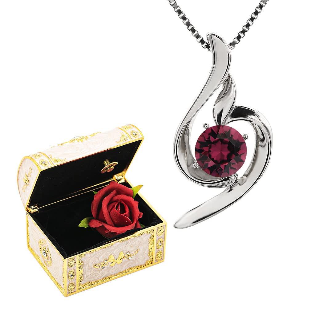 

February Birthday Popular for Gift for Ladies Set set of music 1 set of Comes with Gift that women will Silver Gift [Devalier] y441-jw-ame Present,