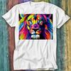 Banksy Rainbow Lion Graffiti Pop Art Painting T Shirt Top Tee 409