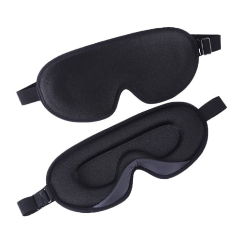 KOJIHOMU 3D Eye Mask for Sleeping, Blindfolded, Light Blocking, Breathable, No Pressure, Adjustable Size, Lightweight, Comfortable Sleeping Aid, Trave