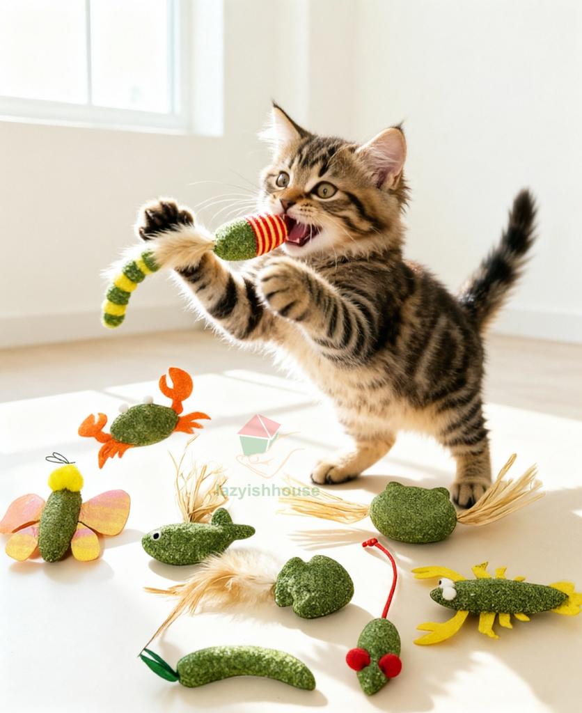 Catnip Cats Grass Chew Toy To Remove Hair Ball Molar Rod Mouse Chicken Feather Edible Cat Toy Tooth Cleaning Pet Cat Accessories