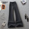Women's Fleece-Lined High-Waisted Wide-Leg Pants