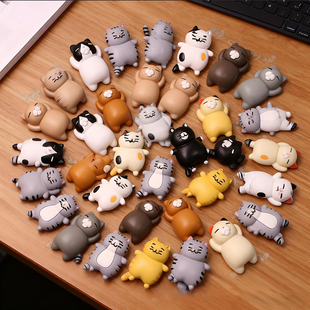 10pcs DIY Refrigerator Magnet Accessories,  Large Assorted Kitten, 4.1*2.5cm, ForPhone Case, Refrigerator, DIY (Without Magnets)