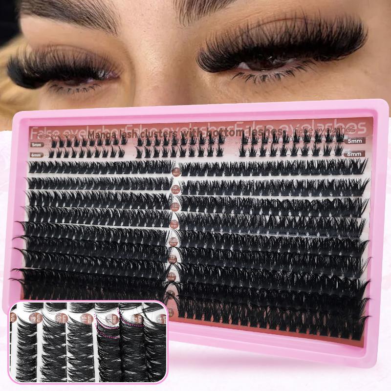 Flexible D Curl Eyelash Clusters DIY for Personalizing Lash Length and Volume