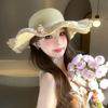 Tulip Lace Straw Hat Women's Summer New Seaside Beach Hat Big Brim Sunshade Sun Hat