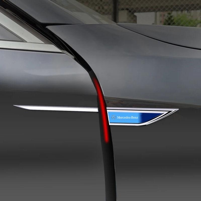 Car Metal Emblem Badge Side Fender Doors Blade Car Sticker for Mercedes Benz AMG W206 W220 W212 W201 W210 W108 W168 W222 W177