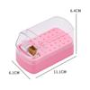 30-Hole Multifunctional Nail Tool Organizer with Dustproof Grinding Head Storage & Cleaning Brush