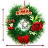 Designer Christmas Wreath/Wall Hanging/Decoration for Xmas Party/Christmas Decorations for Home/Gifts/Wreath -(Green, 6Inch)