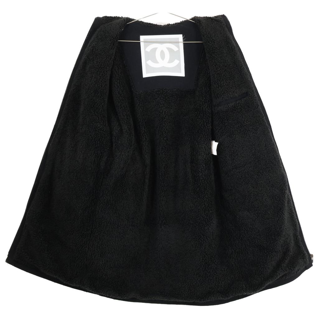 CHANEL [Domestic regular] 05A P26524 Sports Line Full Zip In-Boar Hoodie coat 36 blackUsed