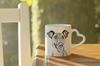 Fox Terrier Smooth - cup with a dog, adorable cup with a heart-shaped handle, universal gift from the Art-Dog brand