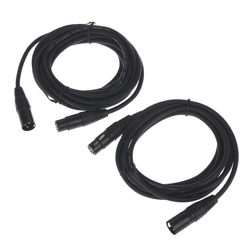 DMX 3-PIN DMX512 Male To Female Cable LED PAR Stage Light DMX Signal Line Dj Equipment DMX512 Signal Line Xlr Connector