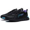 New LiNing Wear Resistant Low Top Running Shoes Men's Black Blue ARSS051-1
