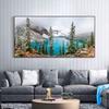 Canvas Painting Snow Mountain Landscape Canvas Prints Art Canvas Wall Art Poster Plant Posters And Prints Wall Art Picture For Living Room Home Decor