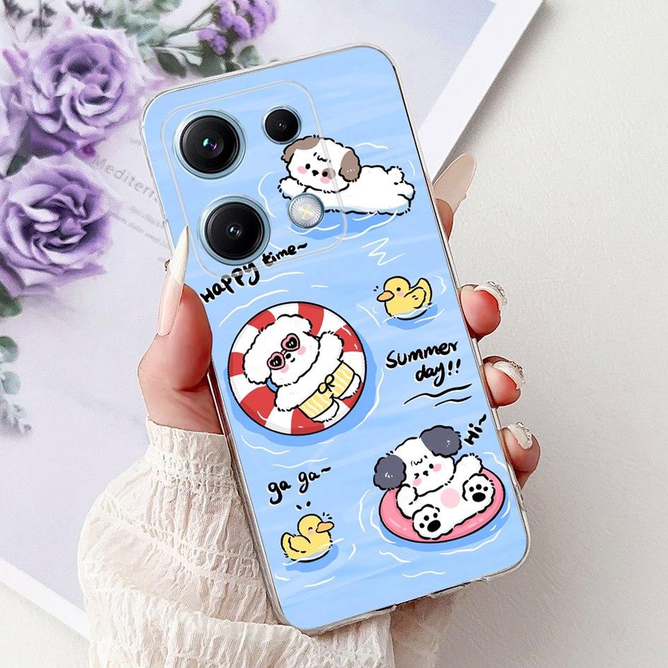 New Case For Xiaomi Redmi Note 14S Cover 2025 Popular Cartoon Astronaut Soft Silicone Clear Cover For Redmi Note14s 4G Shell New