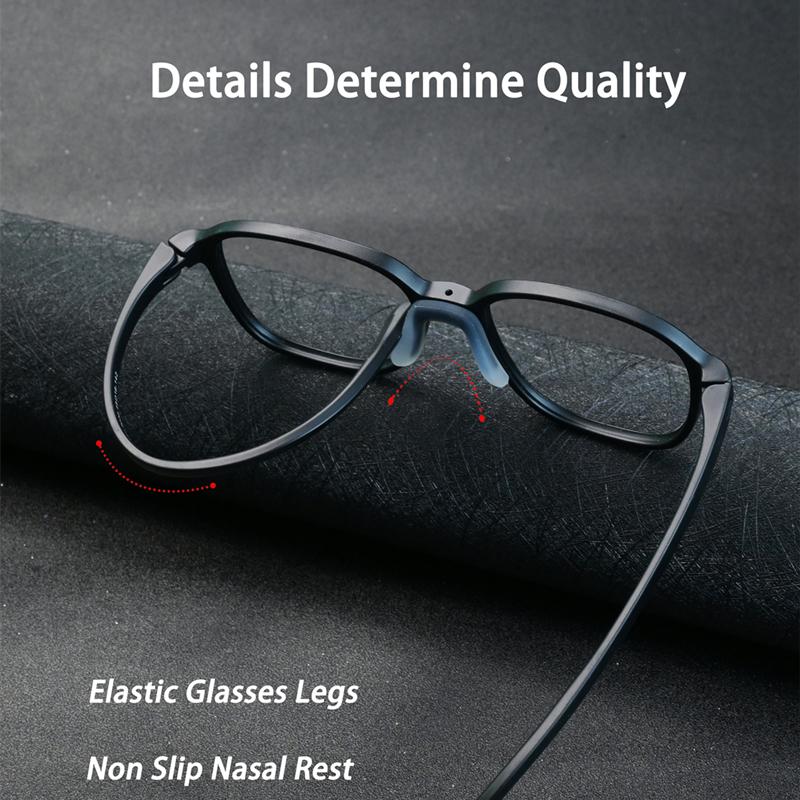 High Quality Ultralight Silicone Material Glasses Frame For Men And Women Myopia Hyperopia Prescription Glasses