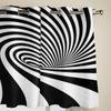 Striped Abstract Background Window Curtain Living Room Luxury Valance Curtain for Bedroom Home Kitchen Decor Curtain