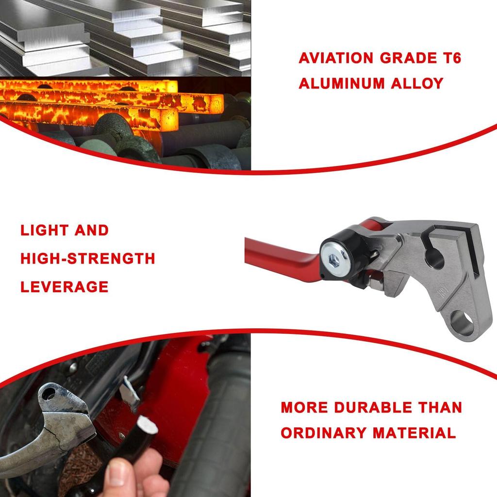 Dirt Bike Brake Lever Pivot Levers Adjustable CNC For CRF 110 CRF110F 2013-2024 CRF70F 2004-2012 XR70R 2000-2003 Dirt Pit Bike Red