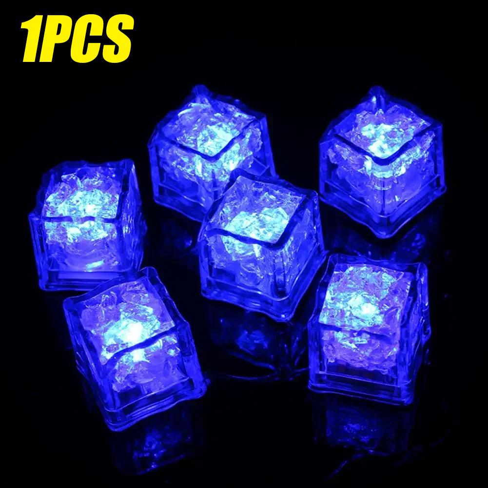 Waterproof Led Ice Cube Multi Color Flashing Glow In The Dark Light Up for Bar Club Drinking Party Wine Decoration