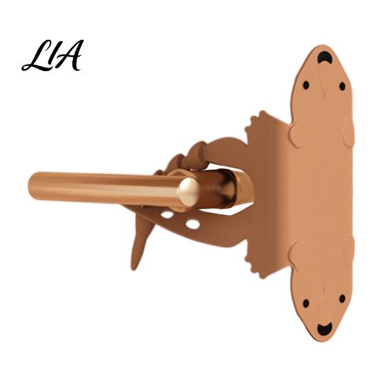 Cute Cartoon Door Protector Silicone Silencer Lock Sleeve, 5-Position Adjustable Latch Cover Buffer, Wall for Handle Bear Cushion Noise Reduction,