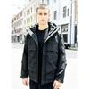 Men's Winter Trendy Brand Loose-Fitting Hooded down Jacket, Windproof Thickened Outdoor Coat, Stylish White Duck down Outerwear