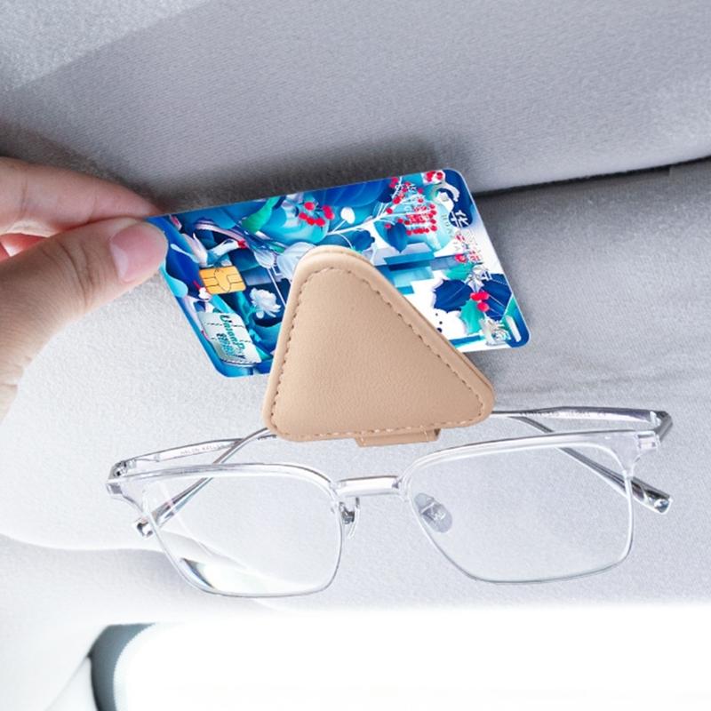 Multifunctional Eyeglass & Sunglass Holder for Car Compact & Practical Sunglass Storage Stylish Car Sunglasses Clamp
